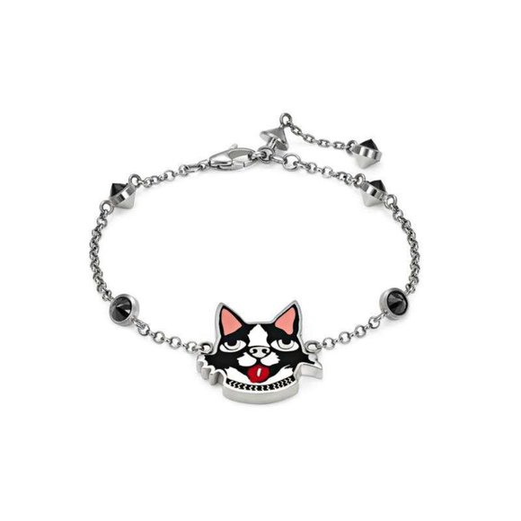 Gucci Bosco Dog Bracelet with Crystals in Silver - Picture 2 of 7